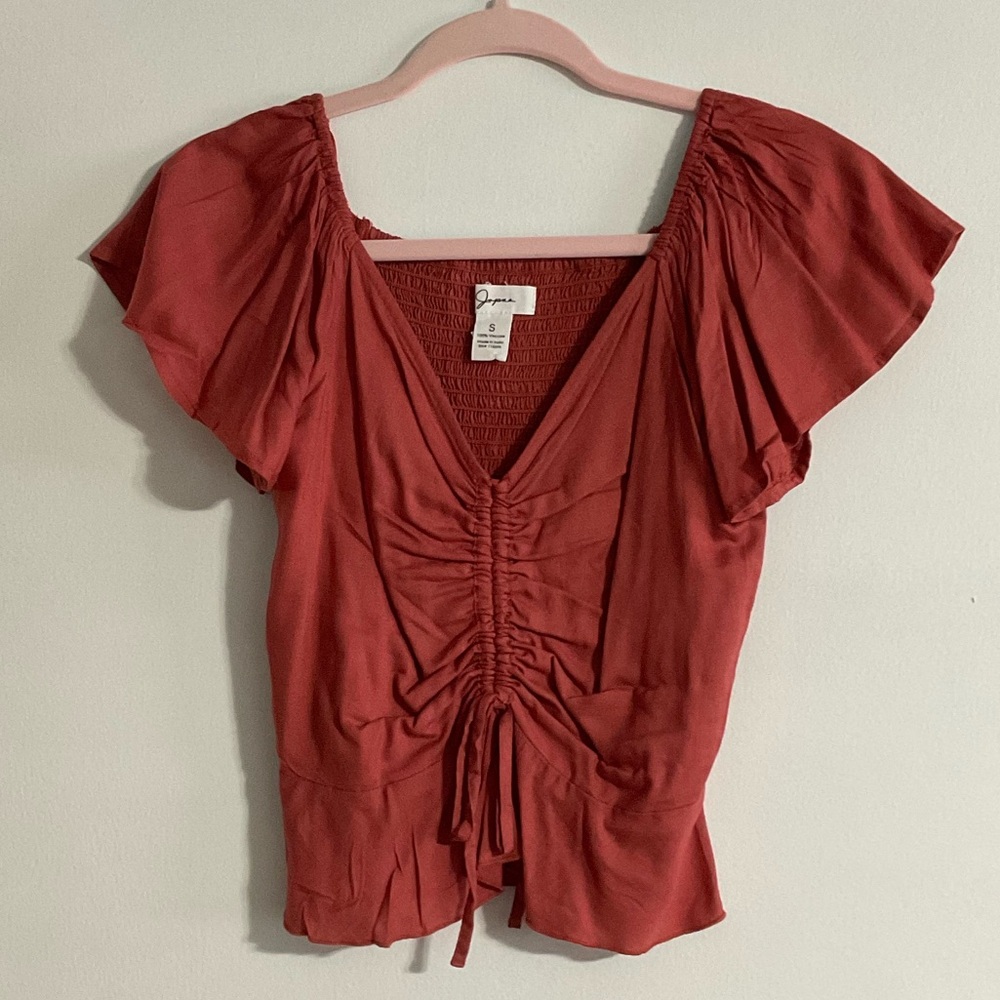 Mauve-pink blouse